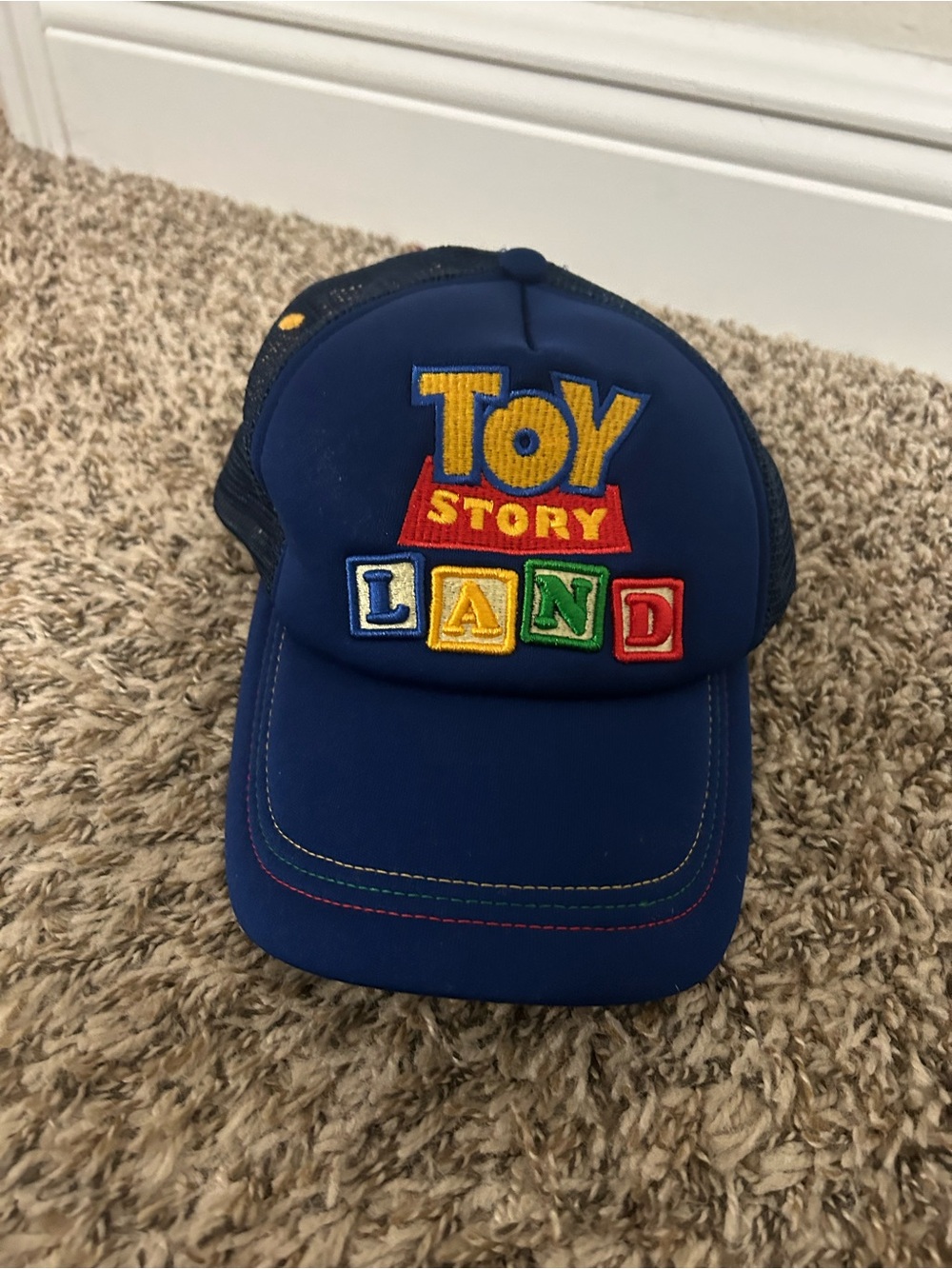 Disney Toy Story Land Blue Logo Kids Cap